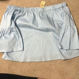 NWT off the shoulder bell sleeve top